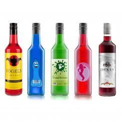 Partylikör-Set Flaschen 5er 
