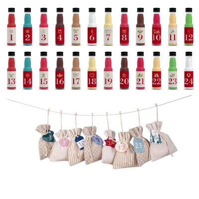 Likör Adventskalender mit Stoffsäckchen