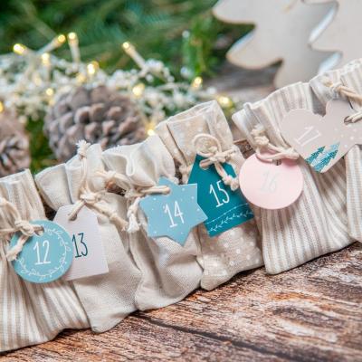 Partylikör Adventskalender mit Stoffsäckchen