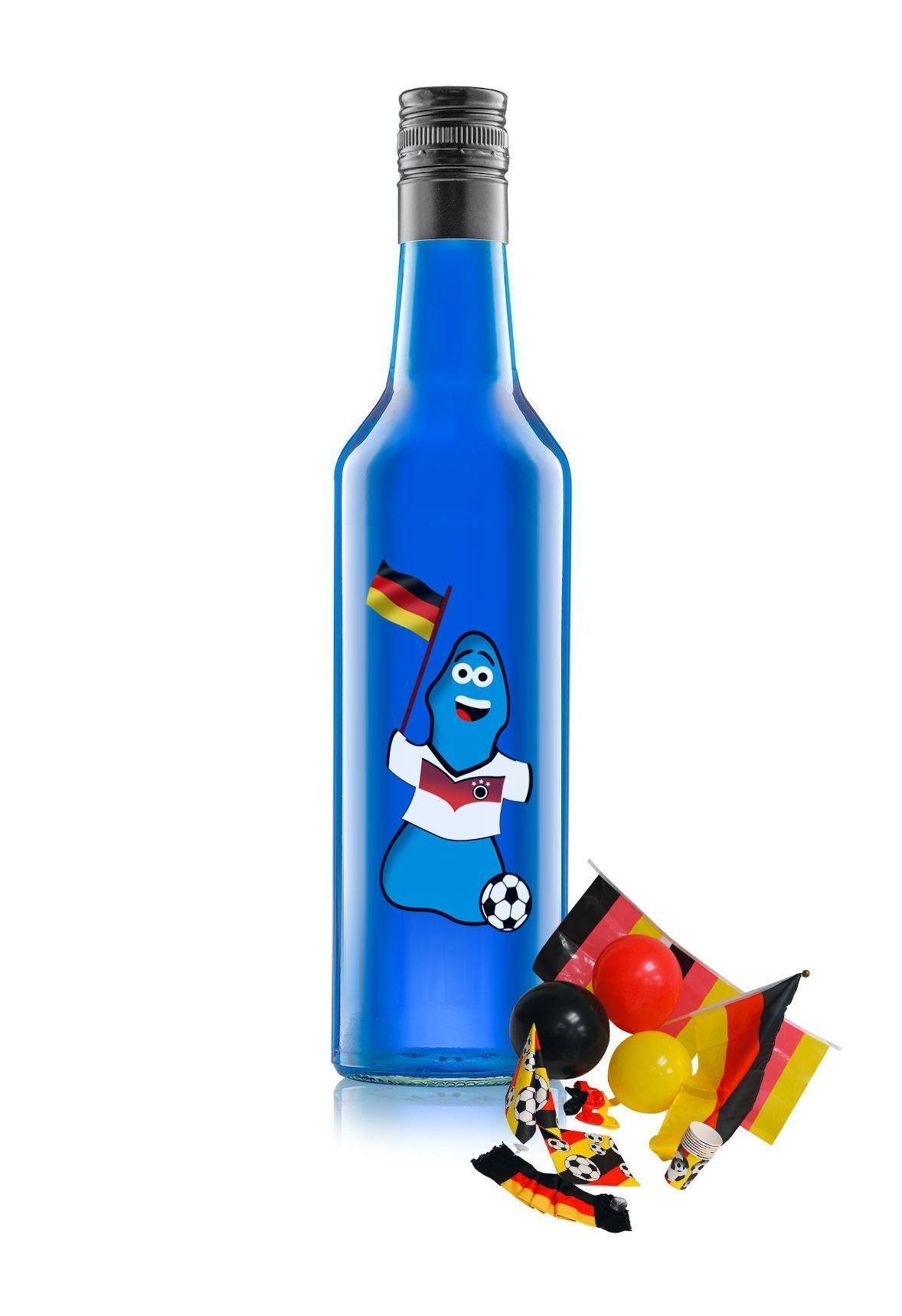 Blauer Lümmel 0,7 l Fußball-Edition | Partyschnaps Minis & Flaschen