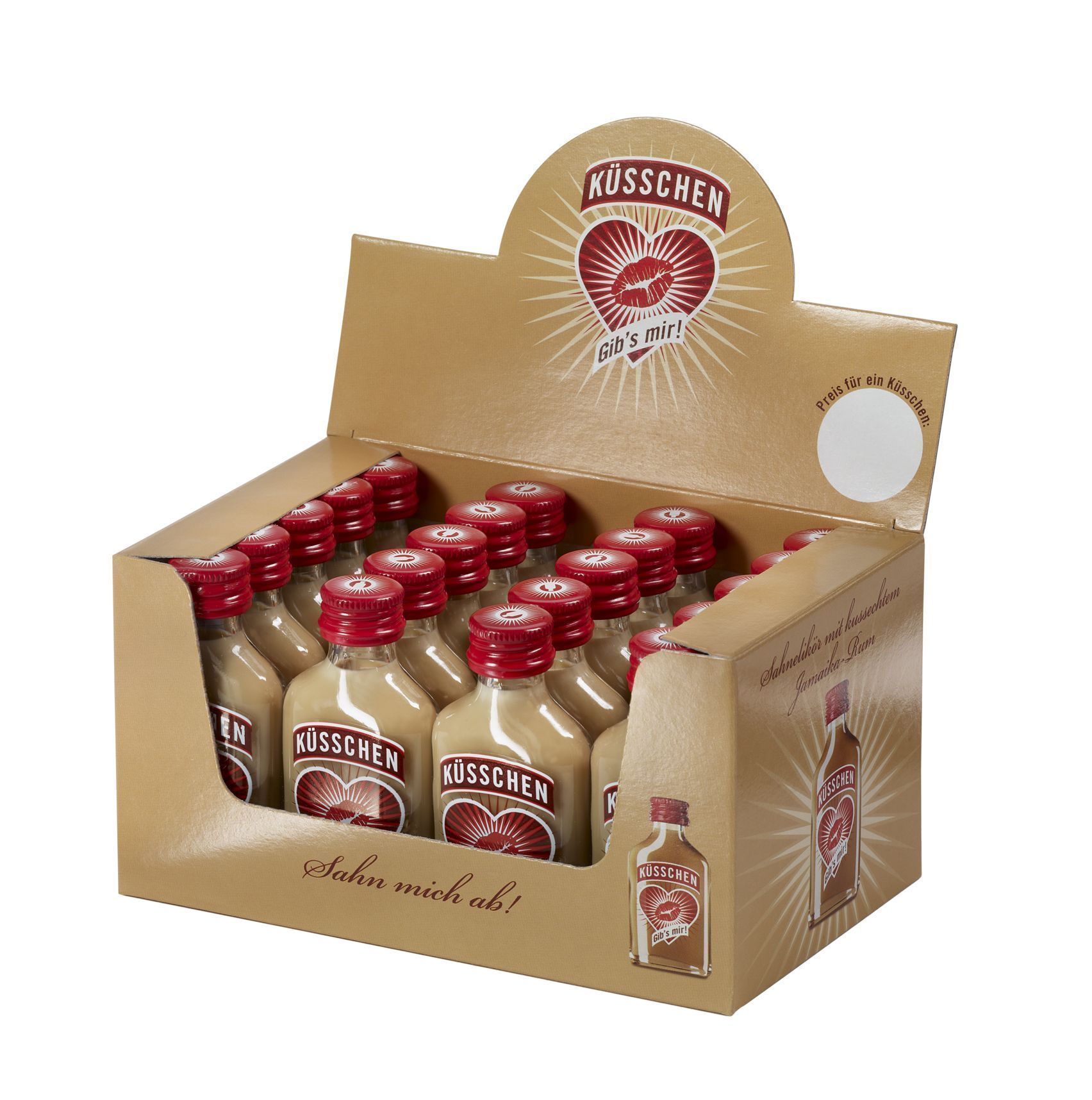 Küsschen Minis (20x 20 ml) | Sahnelikör mit Rum | Party | Schnaps ...