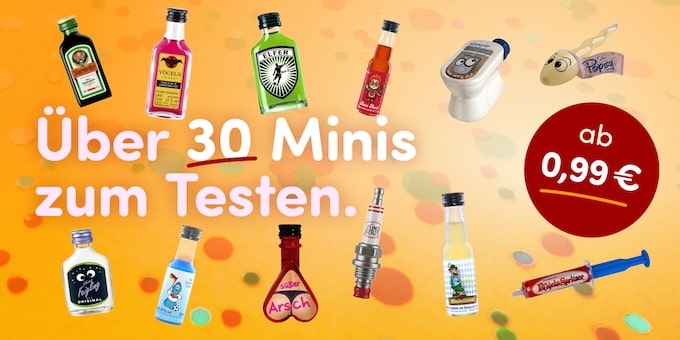 Partylikör Minis Einzelflaschen Partylikör Minis Einzelflaschen