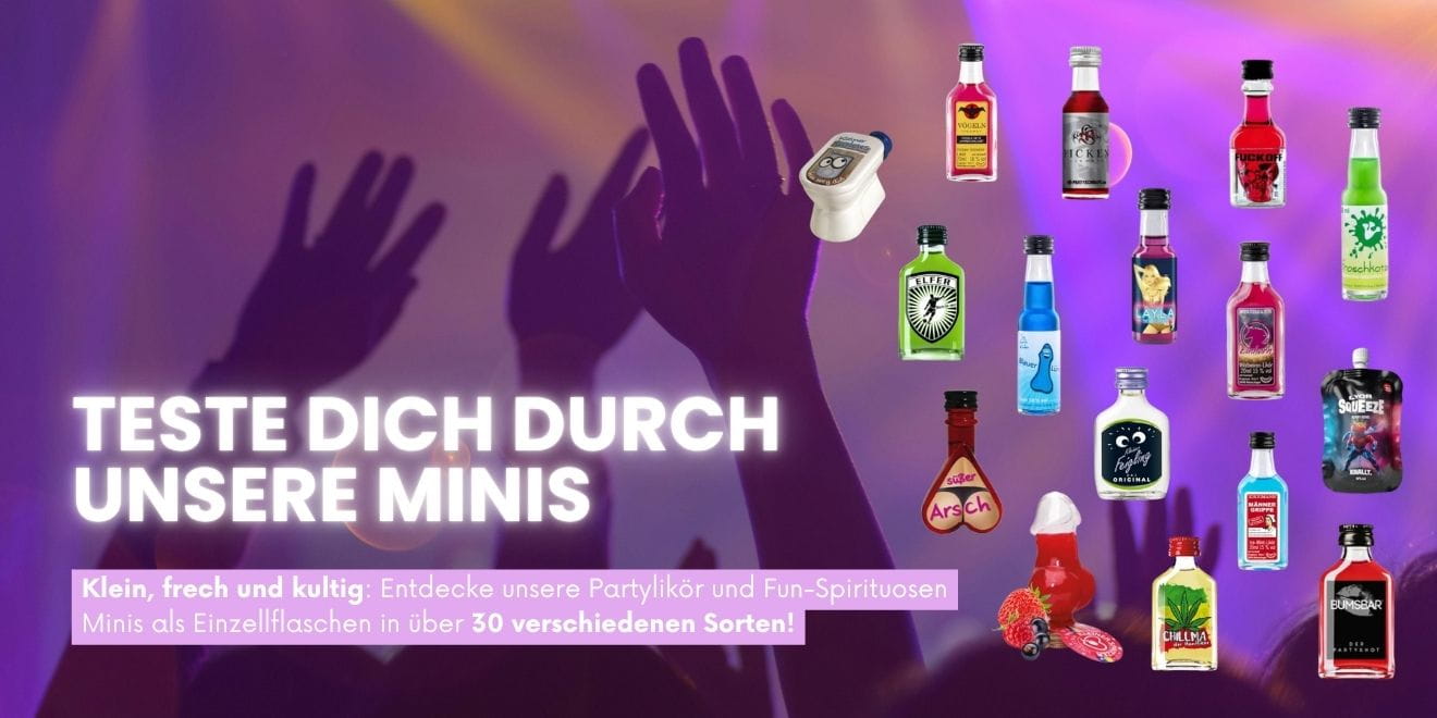 Partylikör Minis Einzelflaschen